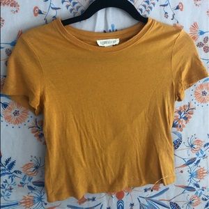 Forever21 Yellow/Orange Crop Top